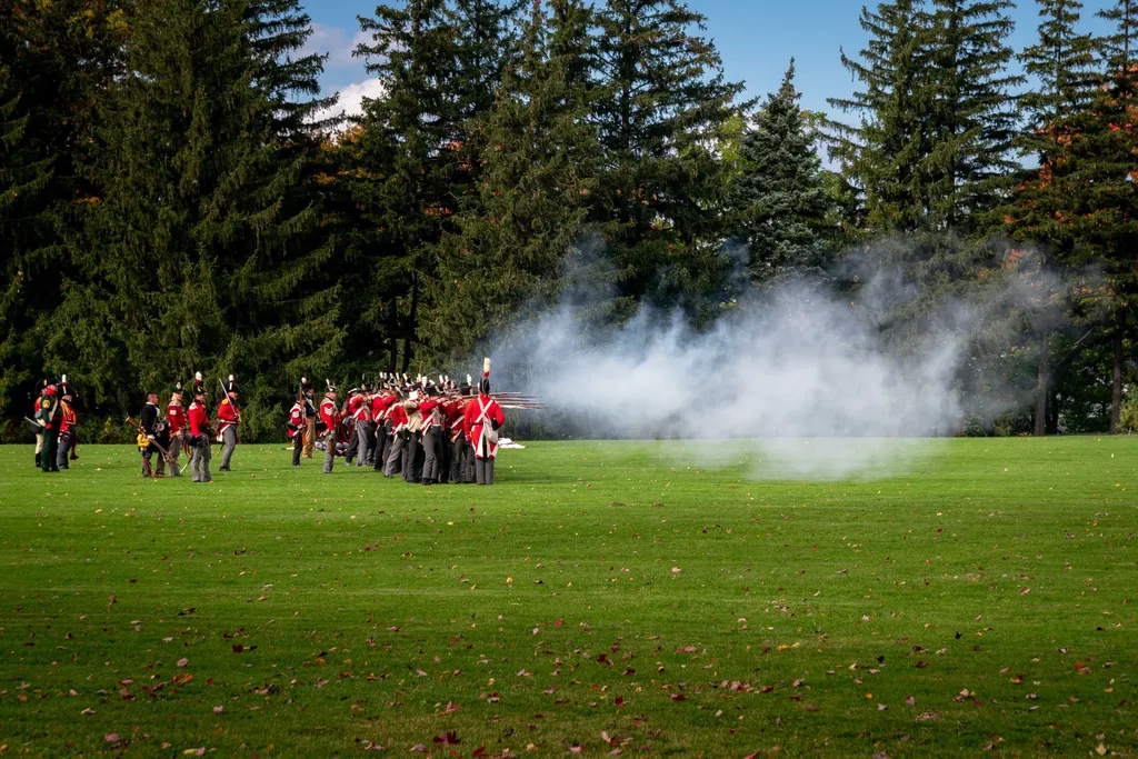 Historical reenactment at Queenston Heights Park